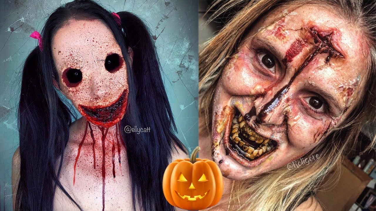 Scary Halloween Makeup Tutorials   Special Effects Makeup Ideas Compilation