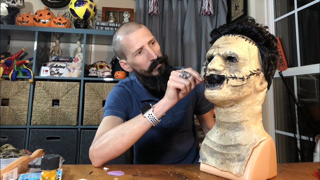 Leatherface Mask from Texas Chainsaw Massacre Tutorial